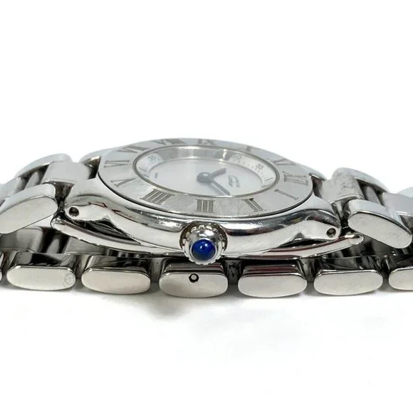 AUTHENTIC CARTIER W10109T2 1340 Must21 Vantian SM quartz Wristwatch - Picture 6 of 11